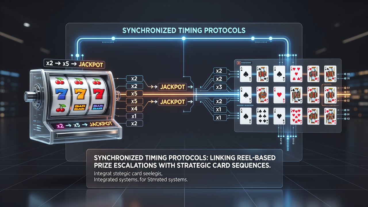 Diagram showing event-driven wager stacks integrated with card sequences on mobile screens